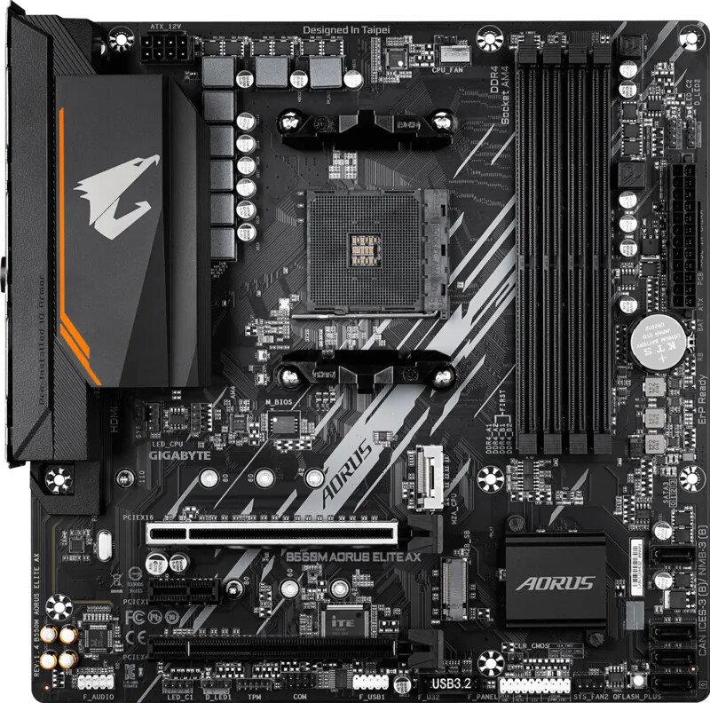 Материнская плата Gigabyte B550M Aorus Elite AX (rev. 1.4)