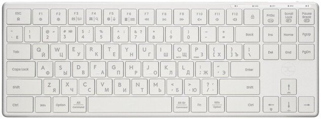 Клавиатура xGhost Blade TKL White Silver