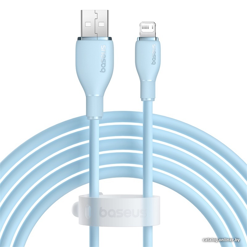 Кабель Baseus Pudding Series USB Type-A - Lightning (2 м, голубой)