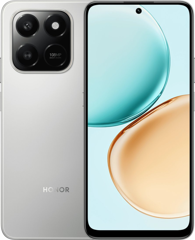 Телефон HONOR X7d LGN-LX1 6GB/128GB международная версия (метеорное серебро)