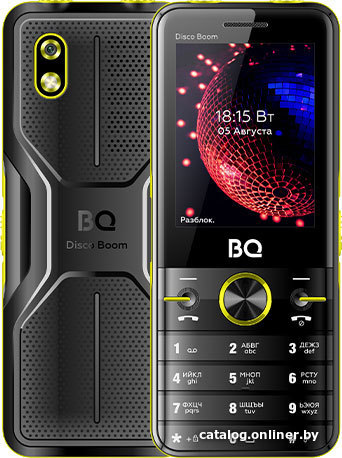 Кнопочный телефон BQ-Mobile BQ-2842 Disco Boom (желтый)