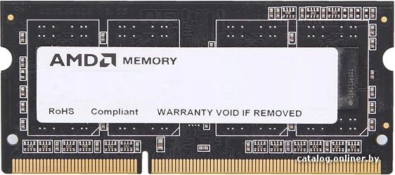 Оперативная память AMD 8GB DDR3 SO-DIMM PC3-12800 (R538G1601S2SL-UO)