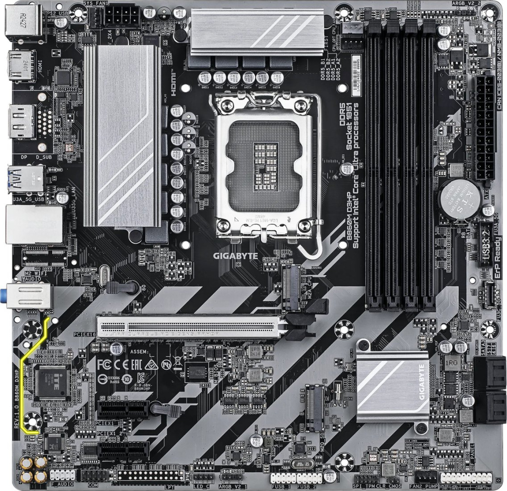 Материнская плата Gigabyte B860M D3HP (rev. 1.0)