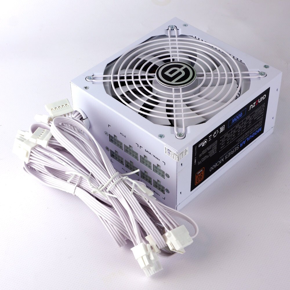 Блок питания Ginzzu MC600 (белый)