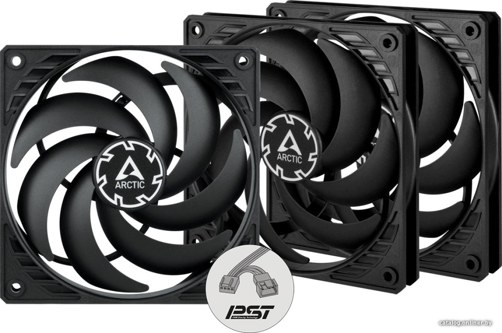 Набор вентиляторов Arctic P12 Slim PWM PST 3 PCS Value Pack ACFAN00275A