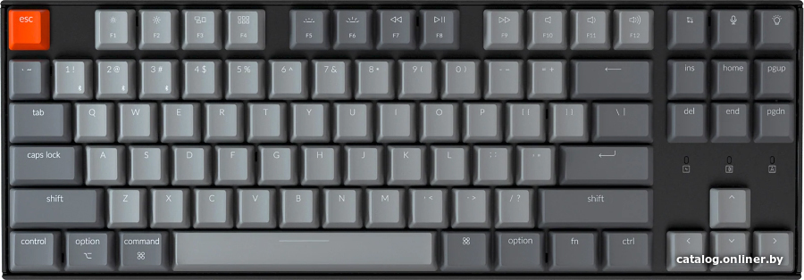 Клавиатура Keychron K8 RGB K8-J2 (Gateron G Pro Blue, RU)