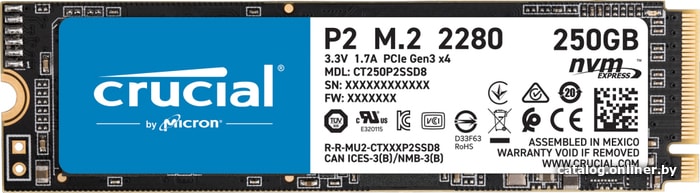 SSD Crucial P2 250GB CT250P2SSD8