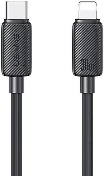 Кабель Usams US-SJ697 USB Type-C - Lightning (2 м, черный)