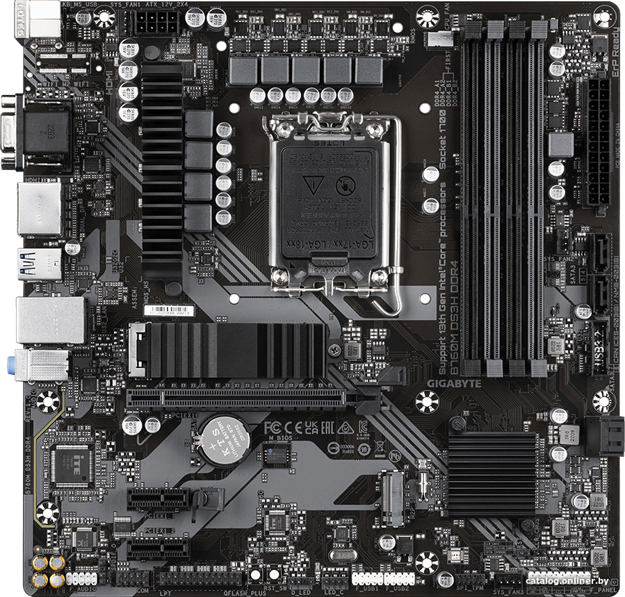 Материнская плата Gigabyte B760M DS3H DDR4 (rev. 1.0)