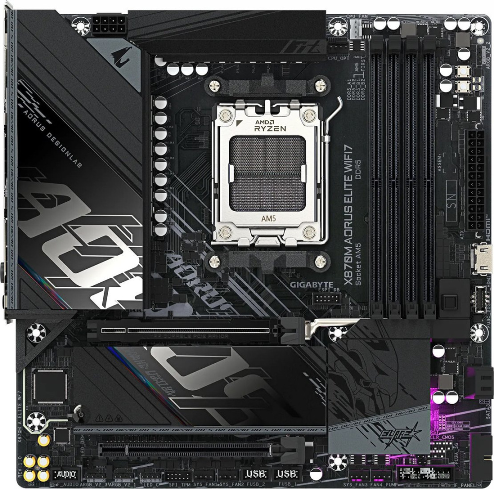 Материнская плата Gigabyte X870M Aorus Elite WiFi7