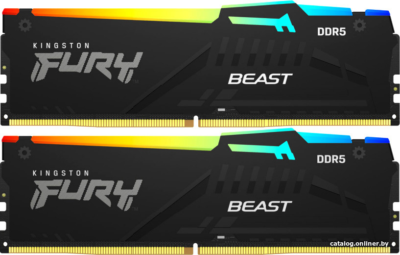 Оперативная память Kingston FURY Beast RGB 2x16ГБ DDR5 6800МГц KF568C34BBEAK2-32