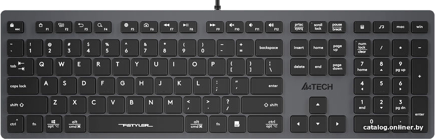 Клавиатура A4Tech Fstyler FX50 (серый)