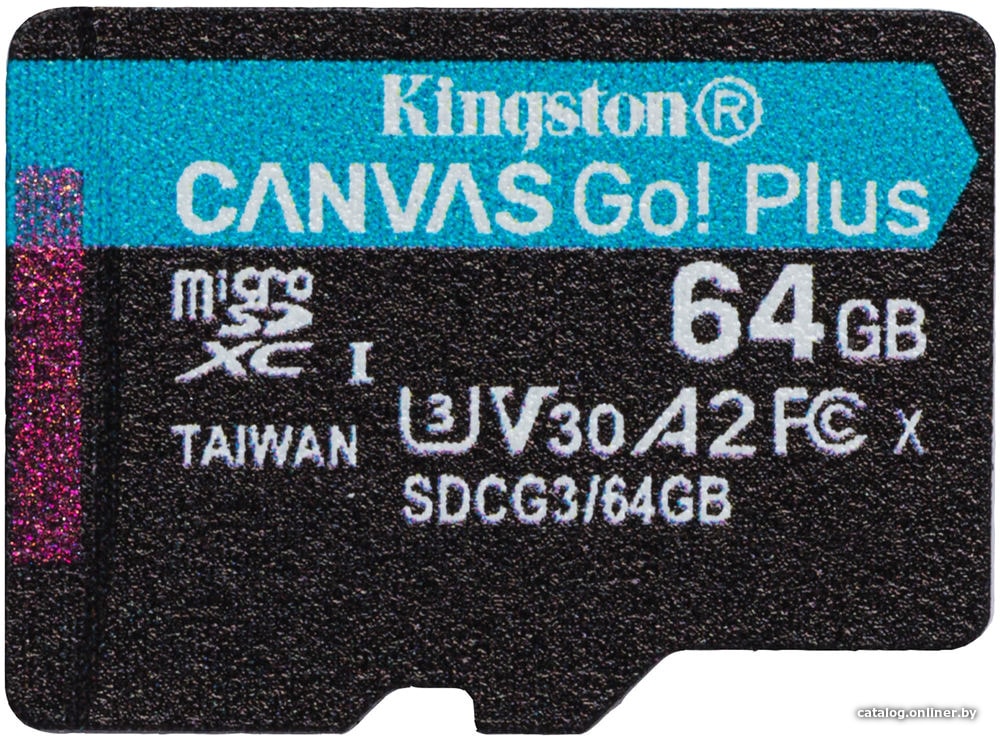 Карта памяти Kingston Canvas Go! Plus microSDXC 64GB