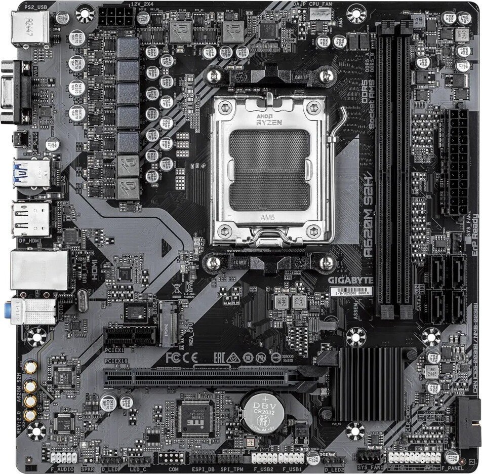 Материнская плата Gigabyte A620M S2H (rev. 2.0)