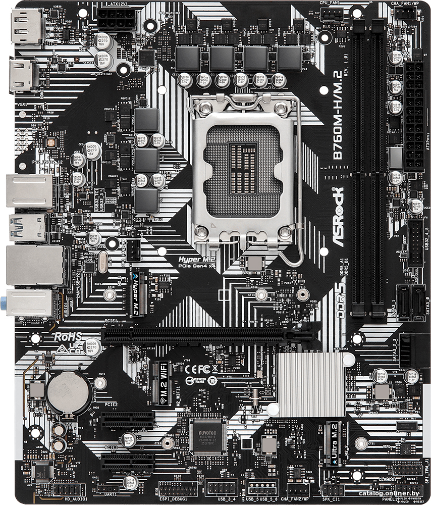 Материнская плата ASRock B760M-H/M.2