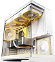 Корпус Geometric Future Model 5 5FAN (белый)