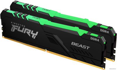 Оперативная память Kingston FURY Beast RGB 2x16ГБ DDR4 2666 МГц KF426C16BB12AK2/32  купить в интернет-магазине X-core.by