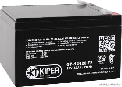 Купить аккумулятор для ибп kiper gp-12120 f2 (12в/12 а·ч) в интернет-магазине X-core.by