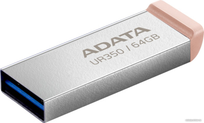 USB Flash ADATA UR350 64GB UR350-64G-RSR/BG (серебристый/коричневый)  купить в интернет-магазине X-core.by