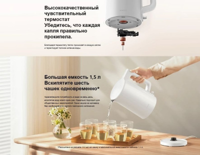 Электрический чайник Xiaomi Electric Kettle 2 Lite MJDSH06-A (евровилка)