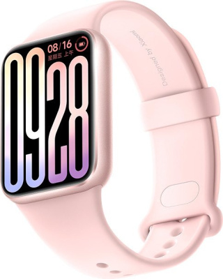 Купить фитнес-браслет xiaomi smart band 9 pro m2401b1 (розовый, с розовым силиконовым ремешком, китайская в в интернет-магазине X-core.by