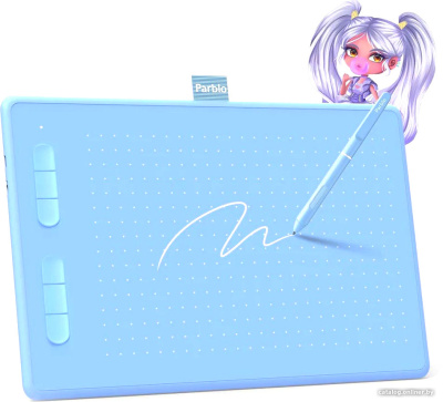 Купить графический планшет parblo ninos n10b (голубой) в интернет-магазине X-core.by