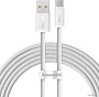Кабель Baseus Dynamic Series Fast Charging Data Cable 100W USB Type-A - USB Type-C (2 м, белый)
