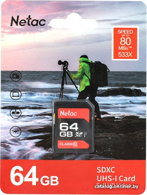 Купить карта памяти netac p600 64gb nt02p600stn-064g-r в интернет-магазине X-core.by