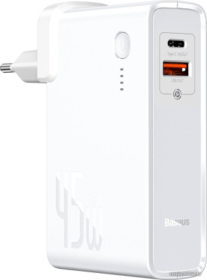 Купить портативное зарядное устройство baseus gan ppnld-c02 10000mah (белый) в интернет-магазине X-core.by