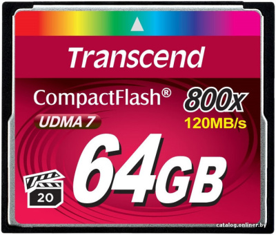 Купить карта памяти transcend 800x compactflash premium 64gb (ts64gcf800) в интернет-магазине X-core.by