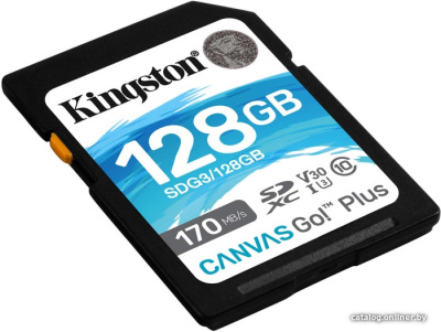 Купить карта памяти kingston canvas go! plus sdxc 128gb в интернет-магазине X-core.by