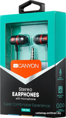 Купить наушники canyon cne-cep3r в интернет-магазине X-core.by