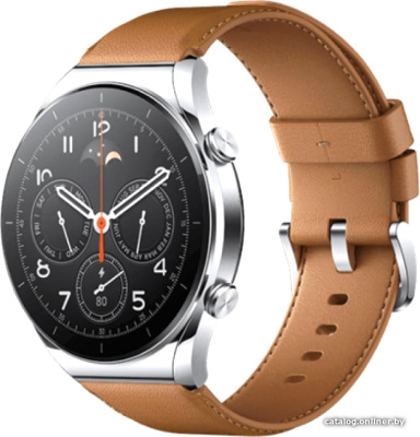 Купить умные часы xiaomi watch s1 (серебристый/коричневый, международная версия) в интернет-магазине X-core.by