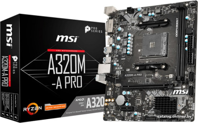 Материнская плата MSI A320M-A PRO  купить в интернет-магазине X-core.by