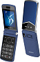 Кнопочный телефон Maxvi E11 (темно-синий)