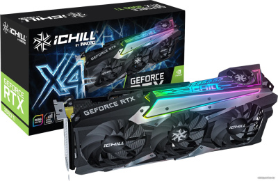 Видеокарта Inno3D GeForce RTX 3060 Ti iChill X4 C306T4-086XX-1820VA35R  купить в интернет-магазине X-core.by