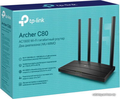 Купить wi-fi роутер tp-link archer c80 в интернет-магазине X-core.by