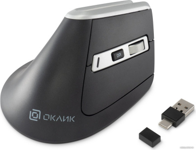 Купить вертикальная мышь oklick 991mw (черный) в интернет-магазине X-core.by