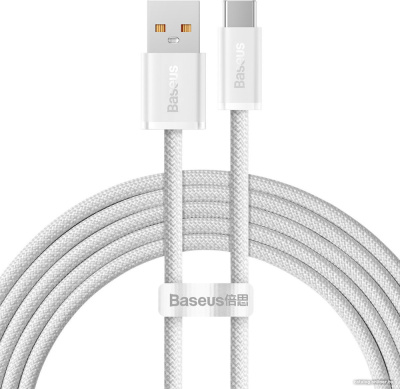 Купить кабель baseus dynamic series fast charging data cable 100w usb type-a - usb type-c (2 м, белый) в интернет-магазине X-core.by