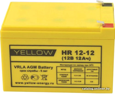 Купить аккумулятор для ибп yellow hr 12-12 в интернет-магазине X-core.by