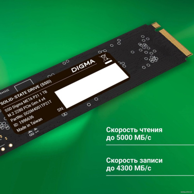 SSD Digma Meta P21 1TB DGSM4001TP21T  купить в интернет-магазине X-core.by
