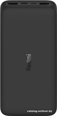 Купить внешний аккумулятор xiaomi redmi power bank 20000mah (черный, международная версия) в интернет-магазине X-core.by