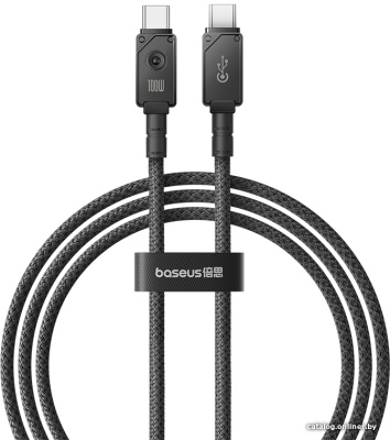 Купить кабель baseus unbreakable series usb type-c - usb type-c (1 м, черный) в интернет-магазине X-core.by