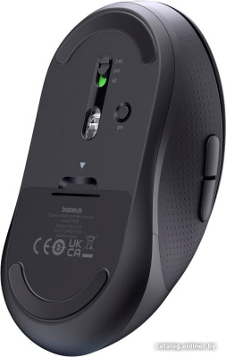 Купить мышь baseus f02 ergonomic wireless mouse (черный, без батарейки в комплекте) в интернет-магазине X-core.by