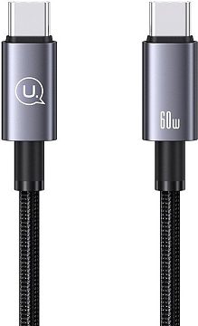 Кабель Usams US-SJ678 USB Type-C - USB Type-C (0.25 м, черный)