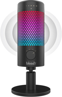 Купить проводной микрофон a4tech bloody gm50 pro (черный) в интернет-магазине X-core.by