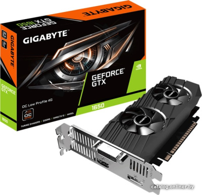 Видеокарта Gigabyte GeForce GTX 1650 OC Low Profile 4GB GDDR5 GV-N1650OC-4GL  купить в интернет-магазине X-core.by