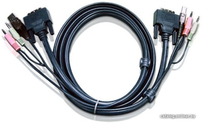 Купить кабель aten dvi-d - dvi-d 2l-7d02ud (1.8 м, черный) в интернет-магазине X-core.by