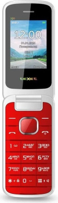 Купить кнопочный телефон texet tm-325 (гранатовый) в интернет-магазине X-core.by