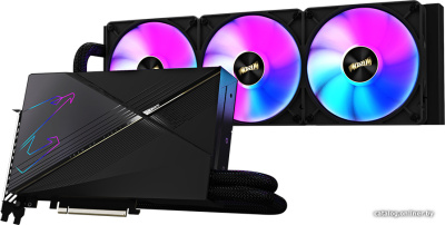 Видеокарта Gigabyte Aorus GeForce RTX 4080 16GB Xtreme Waterforce GV-N4080AORUSX W-16GD  купить в интернет-магазине X-core.by